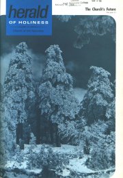 Snow covered trees--the cover of Herald of Holiness - February 28, 1968.