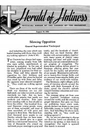 Title Page of Herald of Holiness - August 10, 1955.