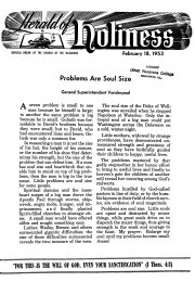 Title Page of Herald of Holiness - February 18, 1953