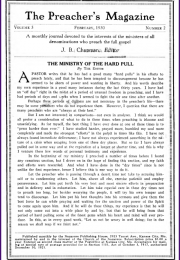 Cover of Preacher's Magazine