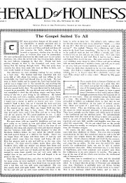 Title Page of Herald of Holiness - September 22, 1915