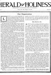 Title Page of Herald of Holiness - February 23, 1916