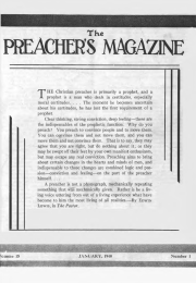 Title Page of Preacher's Magazine