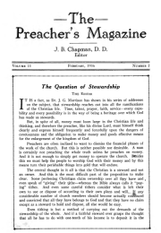 Title Page of Preacher's Magazine