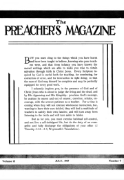 Title Page of Preacher's Magazine