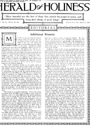 Title Page of Herald of Holiness - March 6, 1918