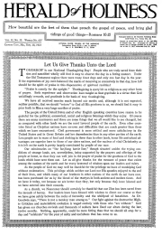 Front page of Herald of Holiness - November 28, 1923
