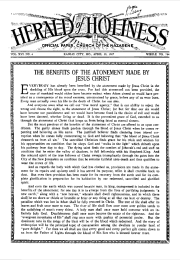 Front page of Herald of Holiness - April 20, 1927