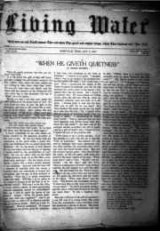 Living Water, October 9, 1913