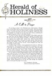 Herald of Holiness - April 6, 1960