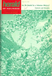 Herald of Holiness - August 13, 1969