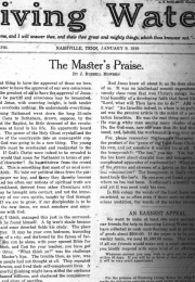 Living Water, Jan. 9, 1919