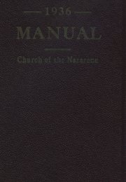 Manual of the Church of the Nazarene, 1936