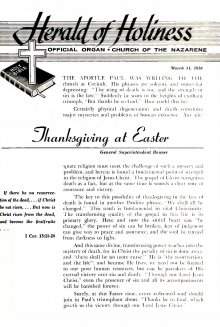 Title Page of Herald of Holiness - March 14, 1956
