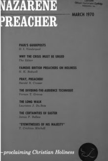 Title Page of Nazarene Preacher