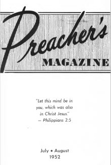 Title Page of Preacher's Magazine