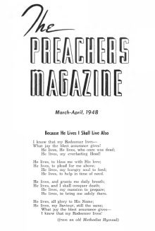 Title Page of Preacher's Magazine