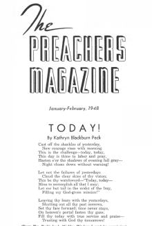 Title Page of Preacher's Magazine