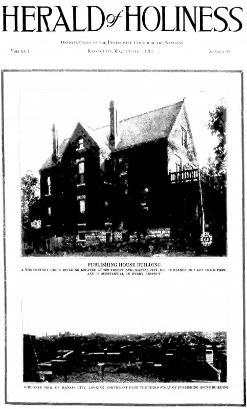 Title Page of Herald of Holiness - October 2, 1912