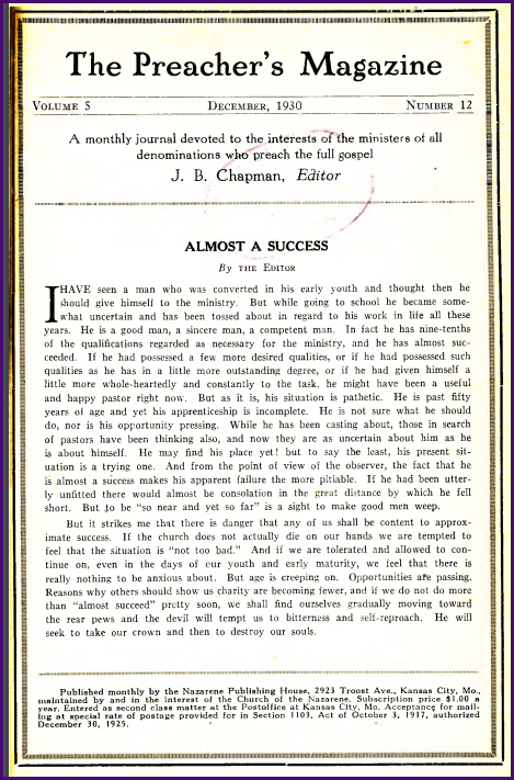 Cover of Preacher's Magazine