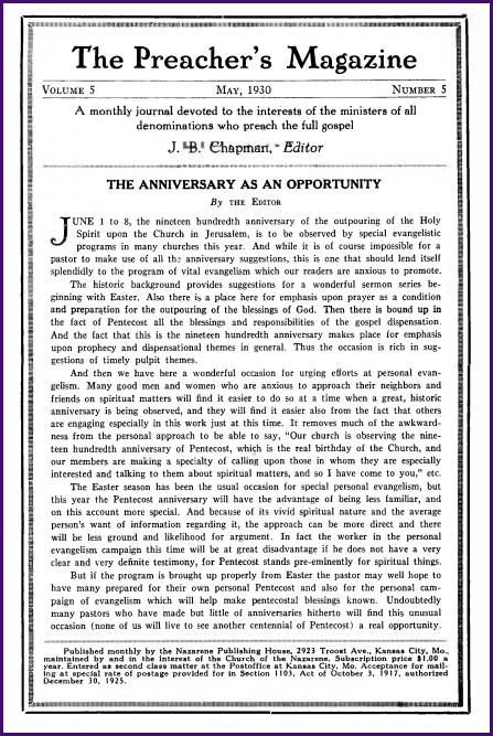 Cover of Preacher's Magazine