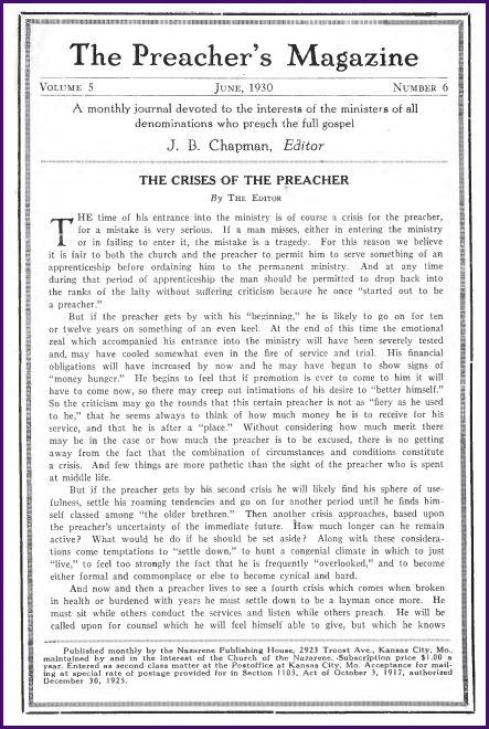 Cover of Preacher's Magazine