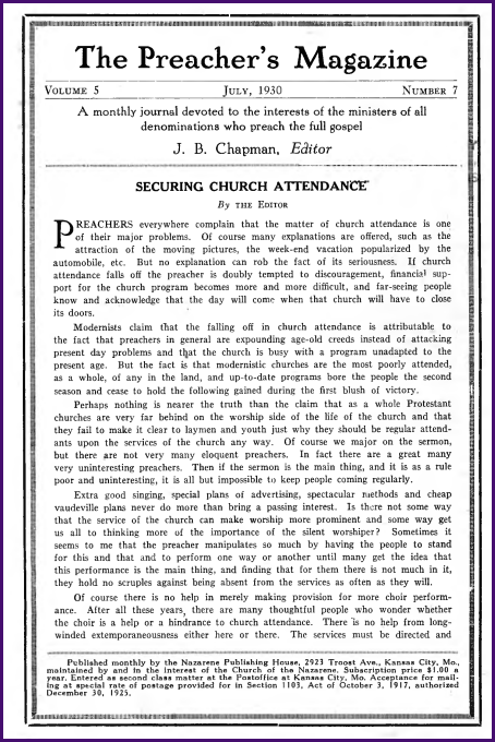 Cover of Preacher's Magazine