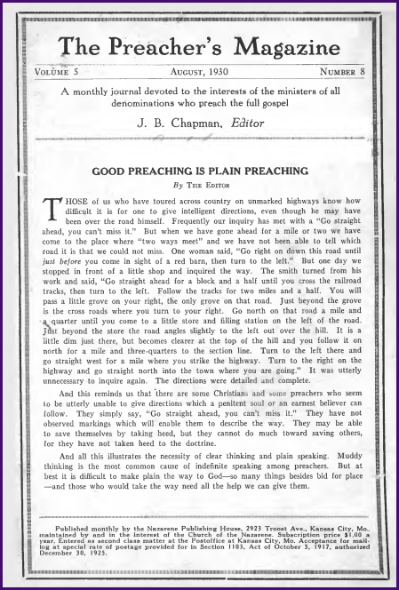 Cover of Preacher's Magazine