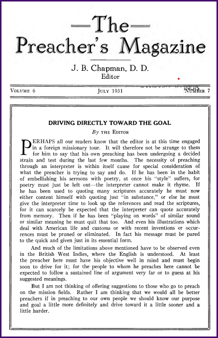 Cover of Preacher's Magazine