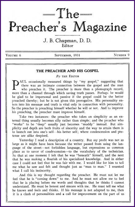 Cover of Preacher's Magazine