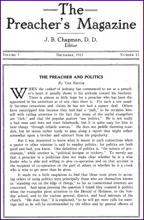 Cover of Preacher's Magazine