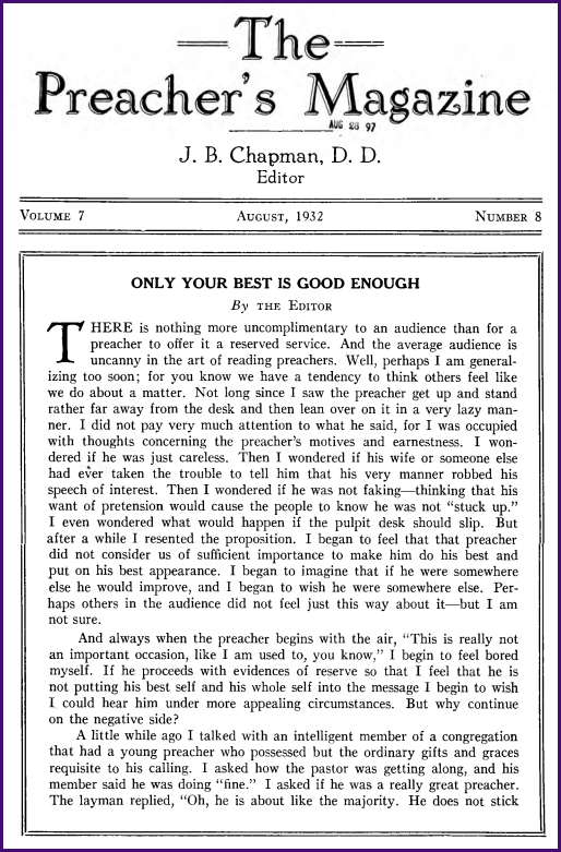 Cover of Preacher's Magazine