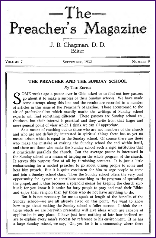 Cover of Preacher's Magazine