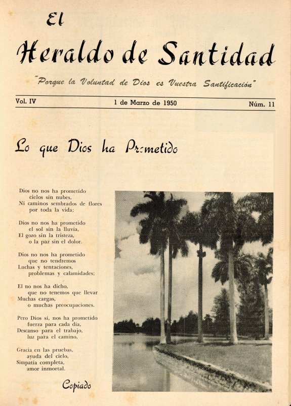 Portada: Lo que Dios ha prometido, Copiado