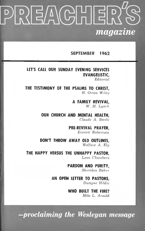 Title Page of Preacher's Magazine