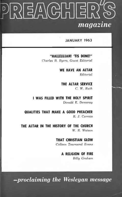 Title Page of Preacher's Magazine