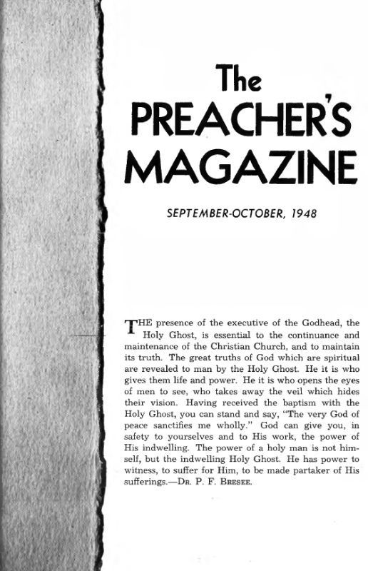 Title Page of Preacher's Magazine