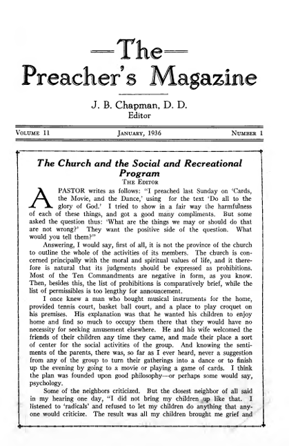 Cover of Preacher's Magazine