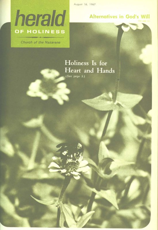 Herald of Holiness - August 16, 1967