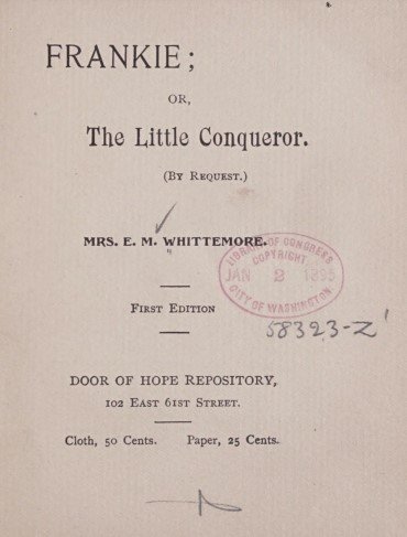 Frankie, or the Little Conqueror