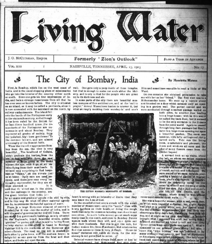 Living Water, December 2, 1909